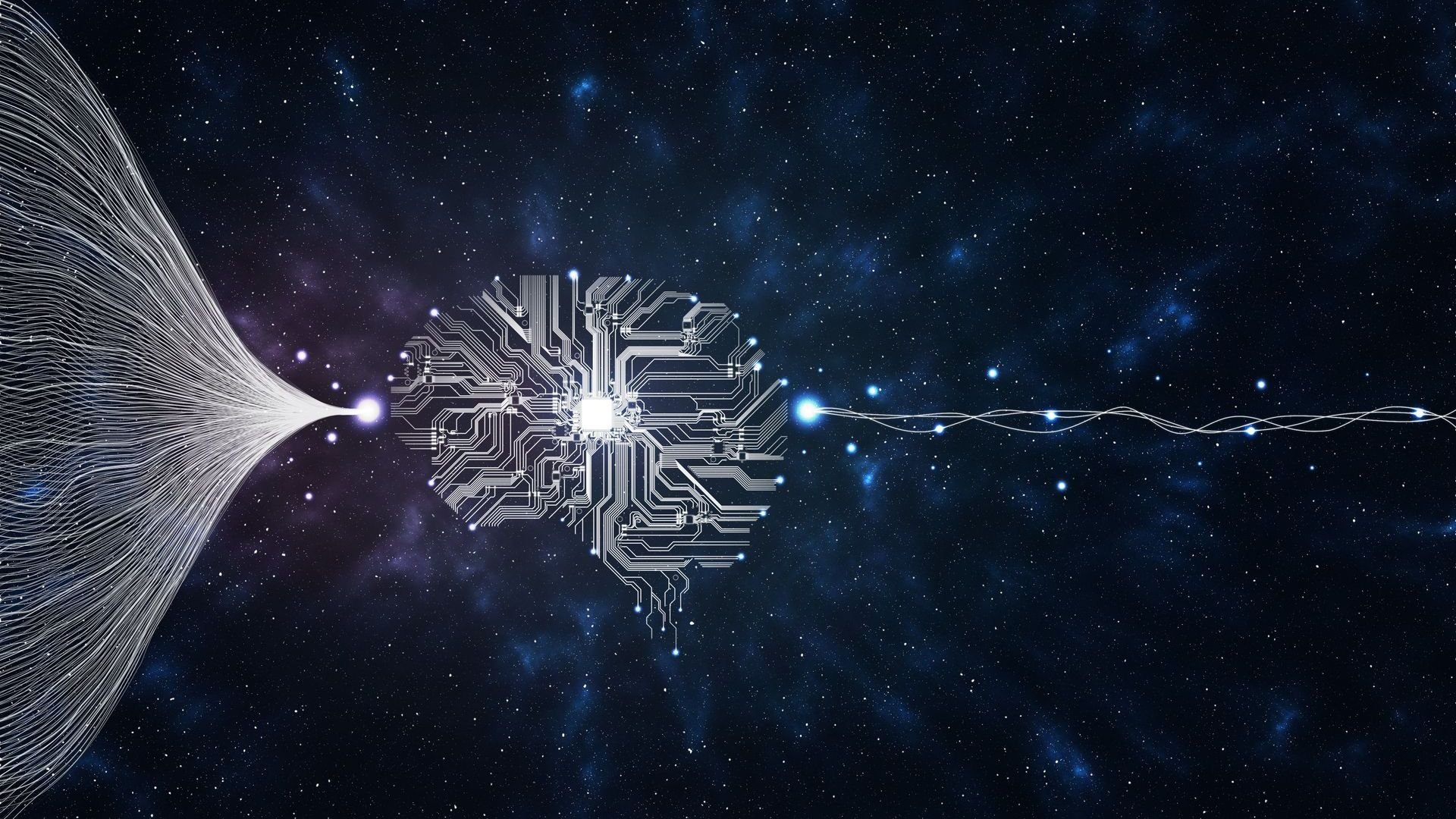 A conceptualization of big data, artificial intelligence and machine learning with a circuit board. A conceptualization of big data, artificial intelligence and machine learning with a circuit board.