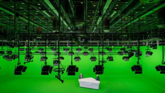 Tracking sensors inside NEP’s green screen studio during the ASML Technology Conference 2020 Tracking sensors inside NEP’s green screen studio during the ASML Technology Conference 2020